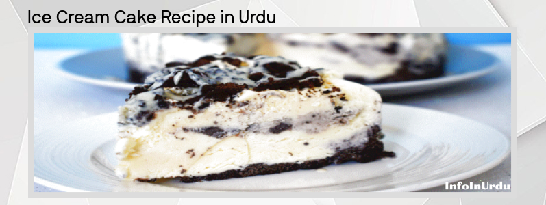 آئس کریم کیک کی ترکیب Ice Cream Cake Recipe